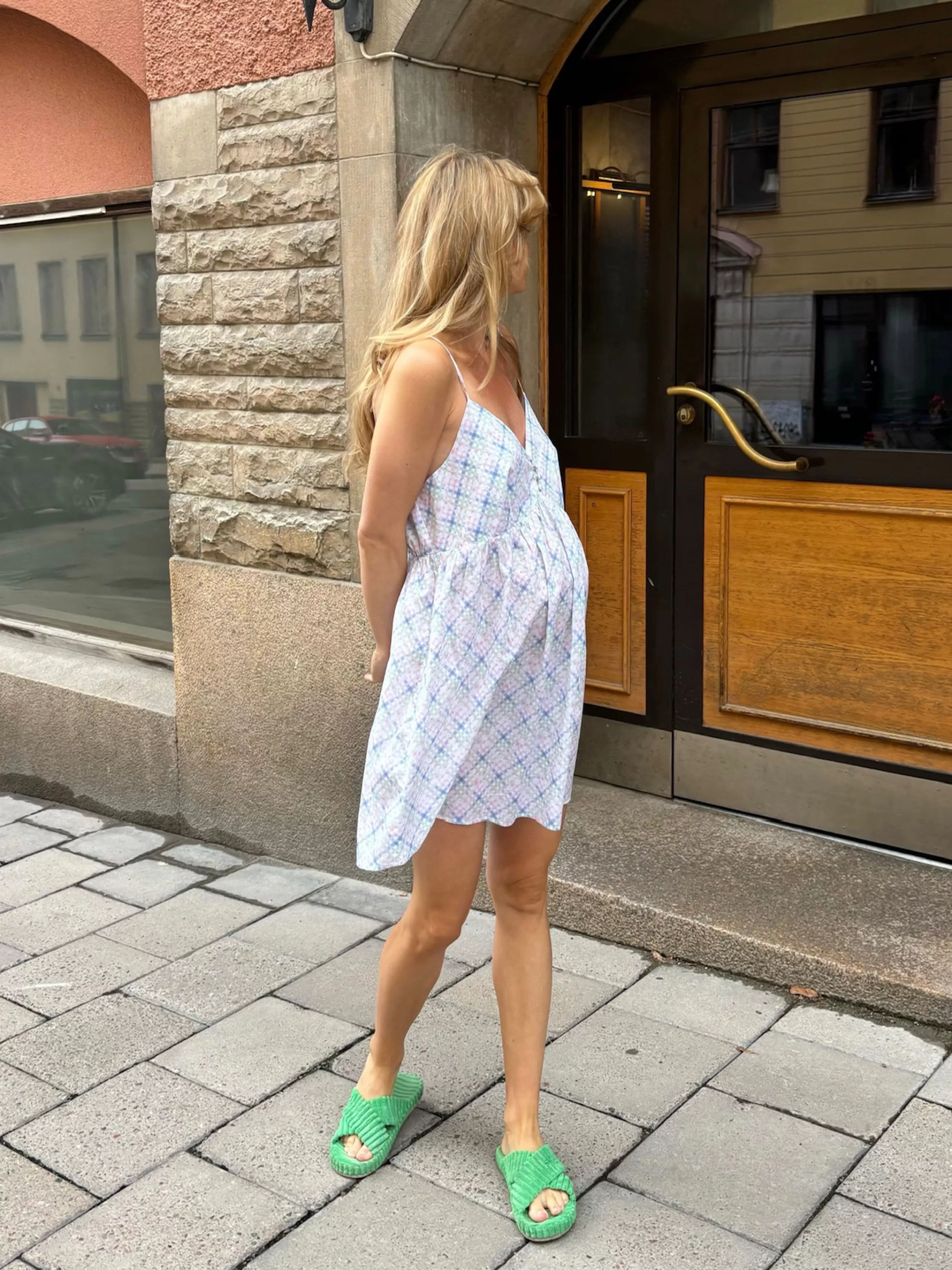Outlet Airy Poplin Mini Dress Dresses