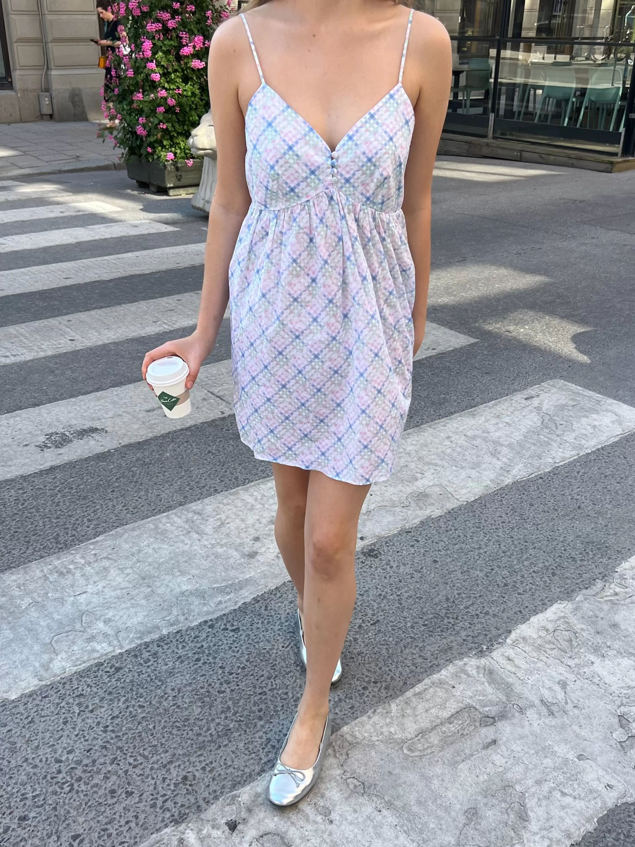 Outlet Airy Poplin Mini Dress Dresses