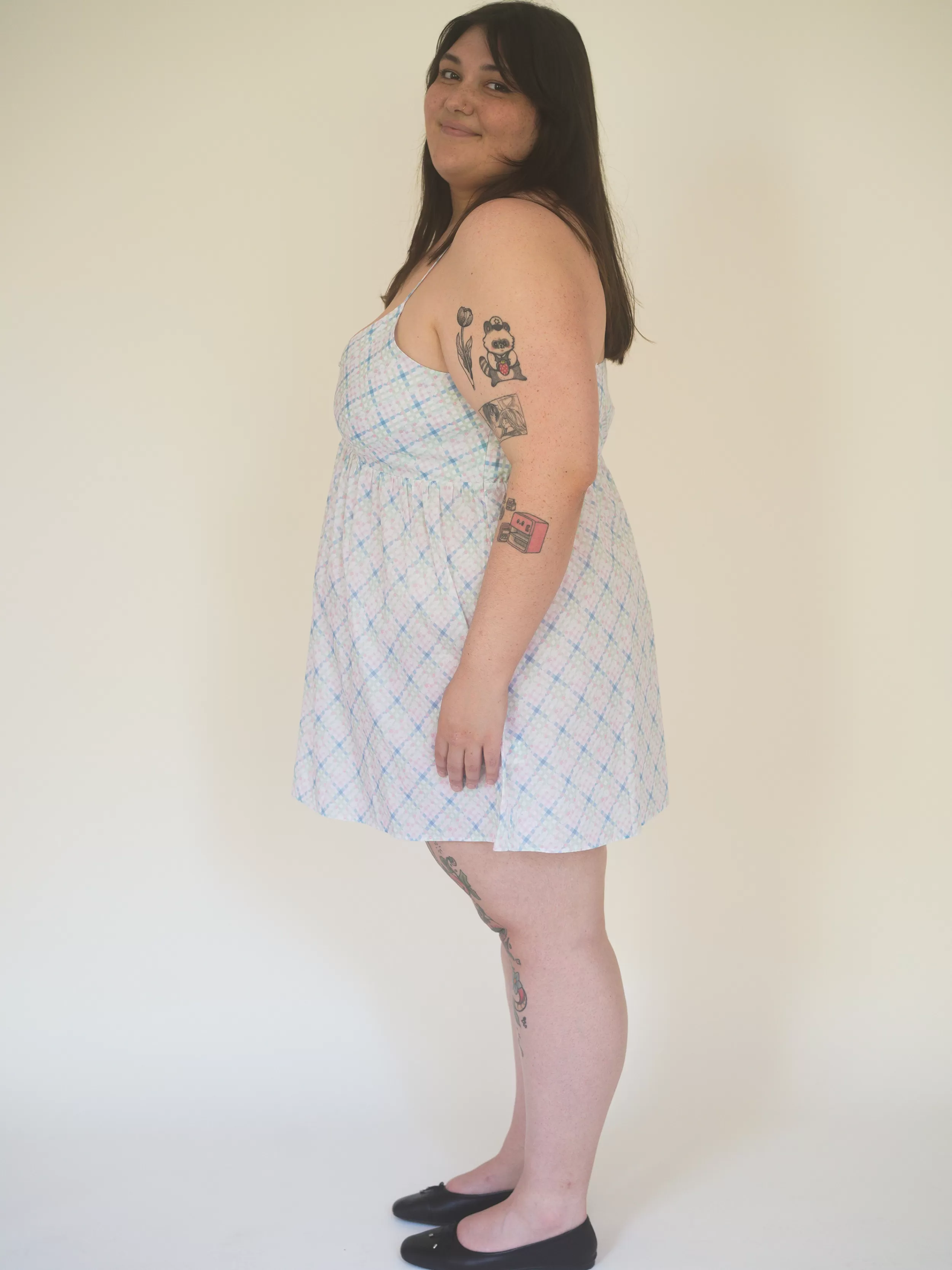 Outlet Airy Poplin Mini Dress Dresses