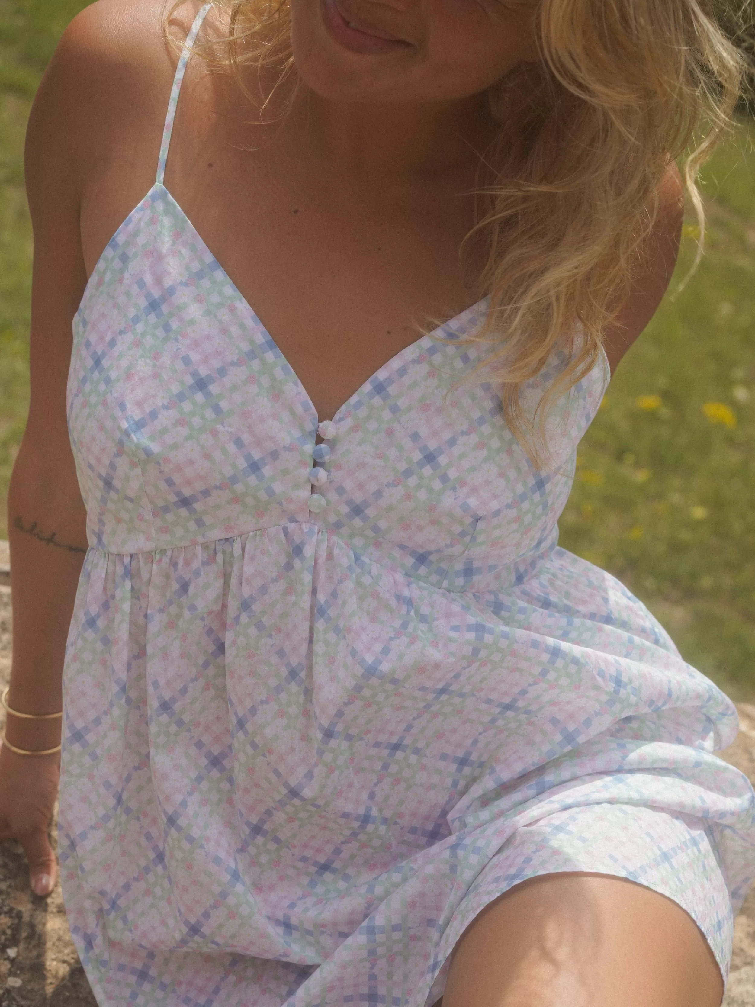 Outlet Airy Poplin Mini Dress Dresses