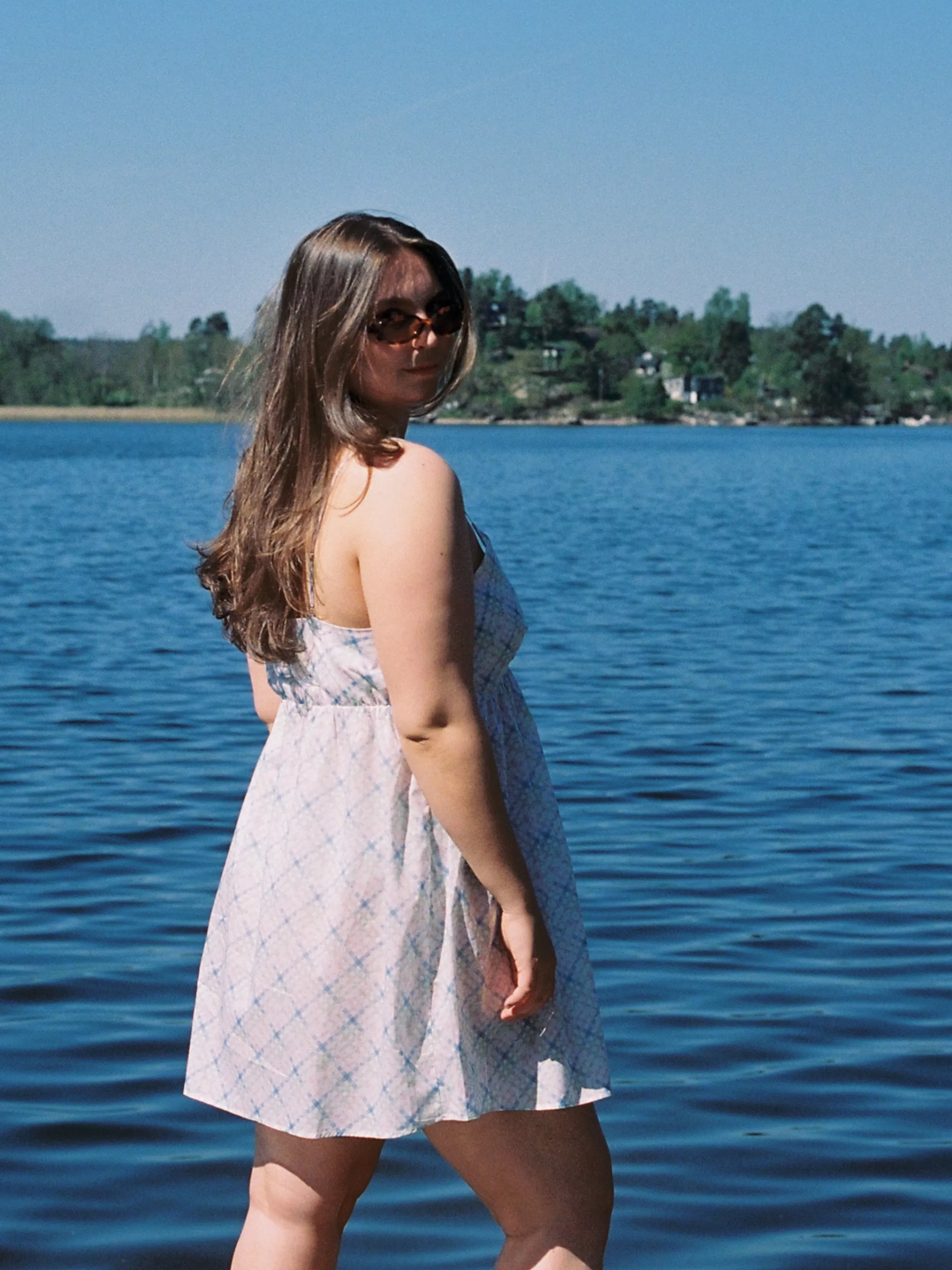 Outlet Airy Poplin Mini Dress Dresses