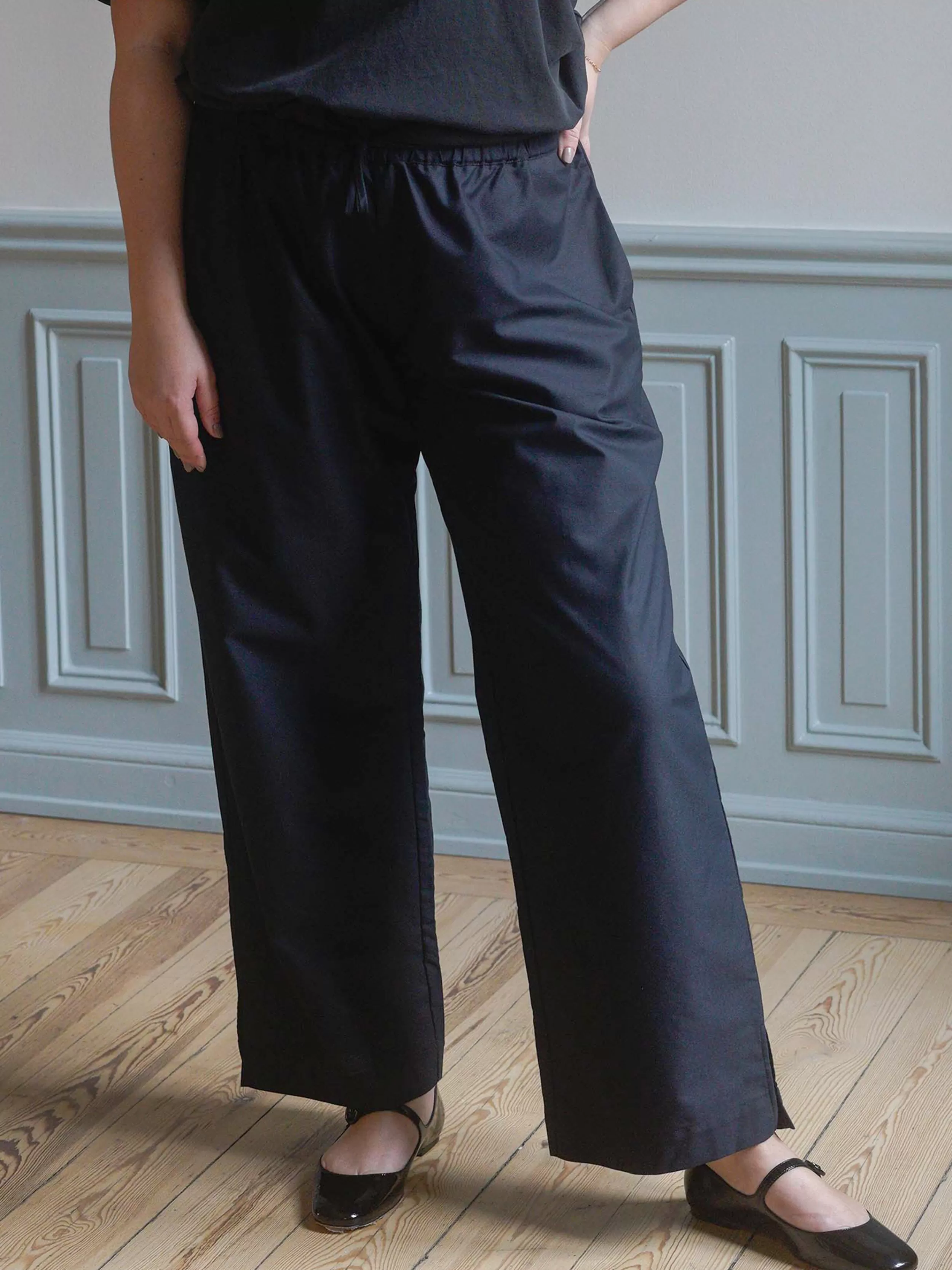 Cheap Breezy Ankle Pants Tall Black Pants & Jeans