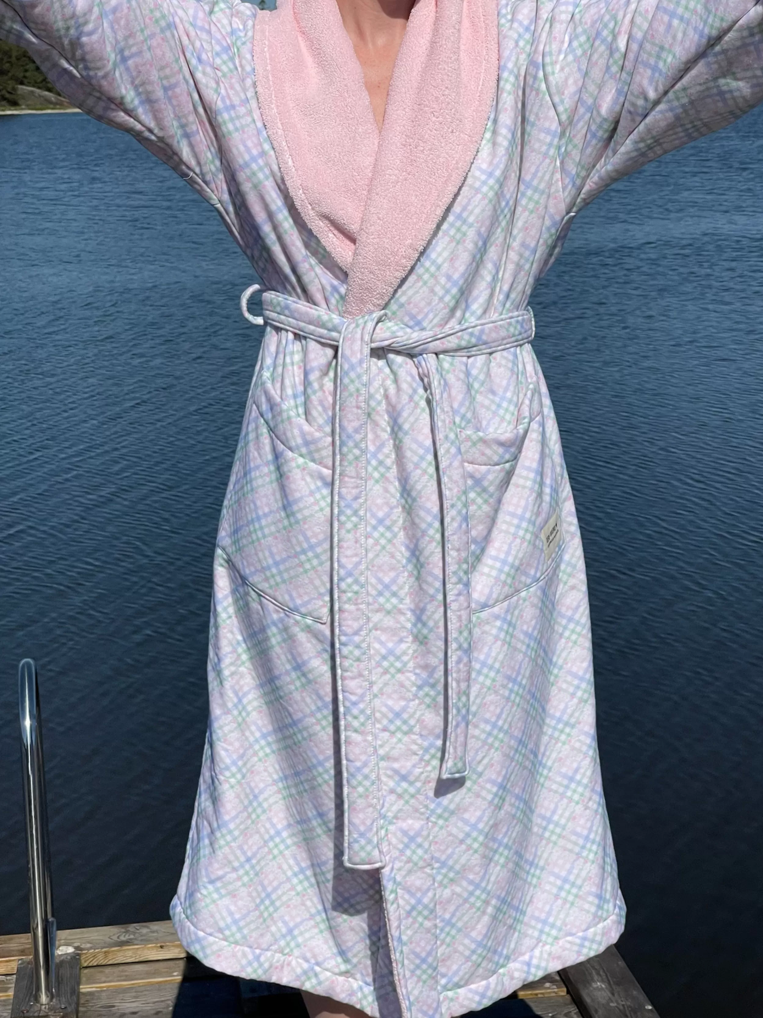 Cheap Contrast Robe Swimwear | Robes