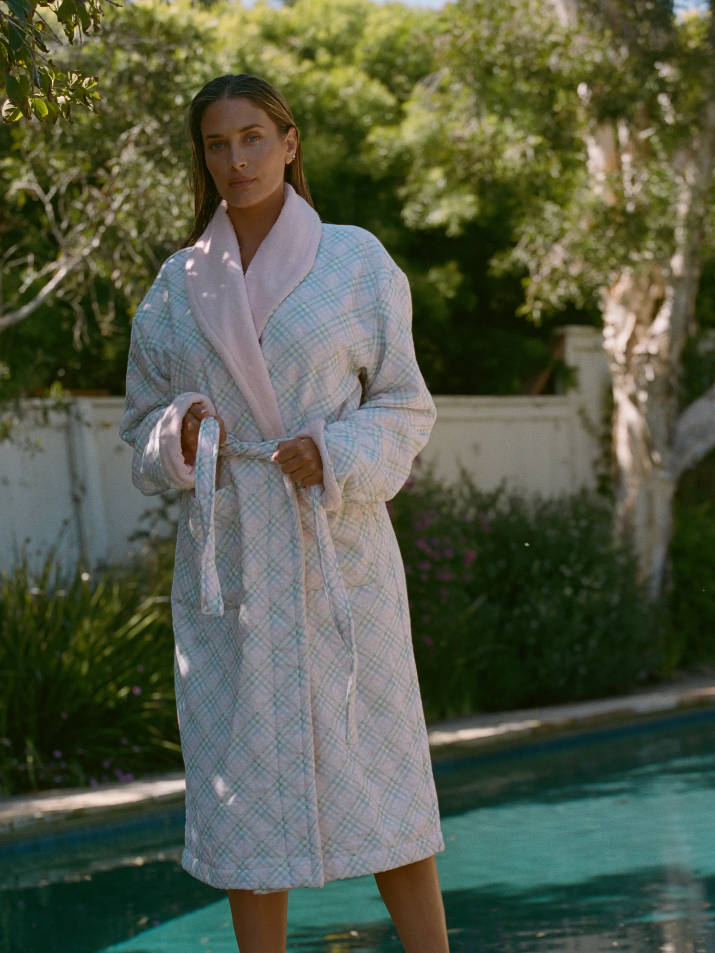 Cheap Contrast Robe Swimwear | Robes
