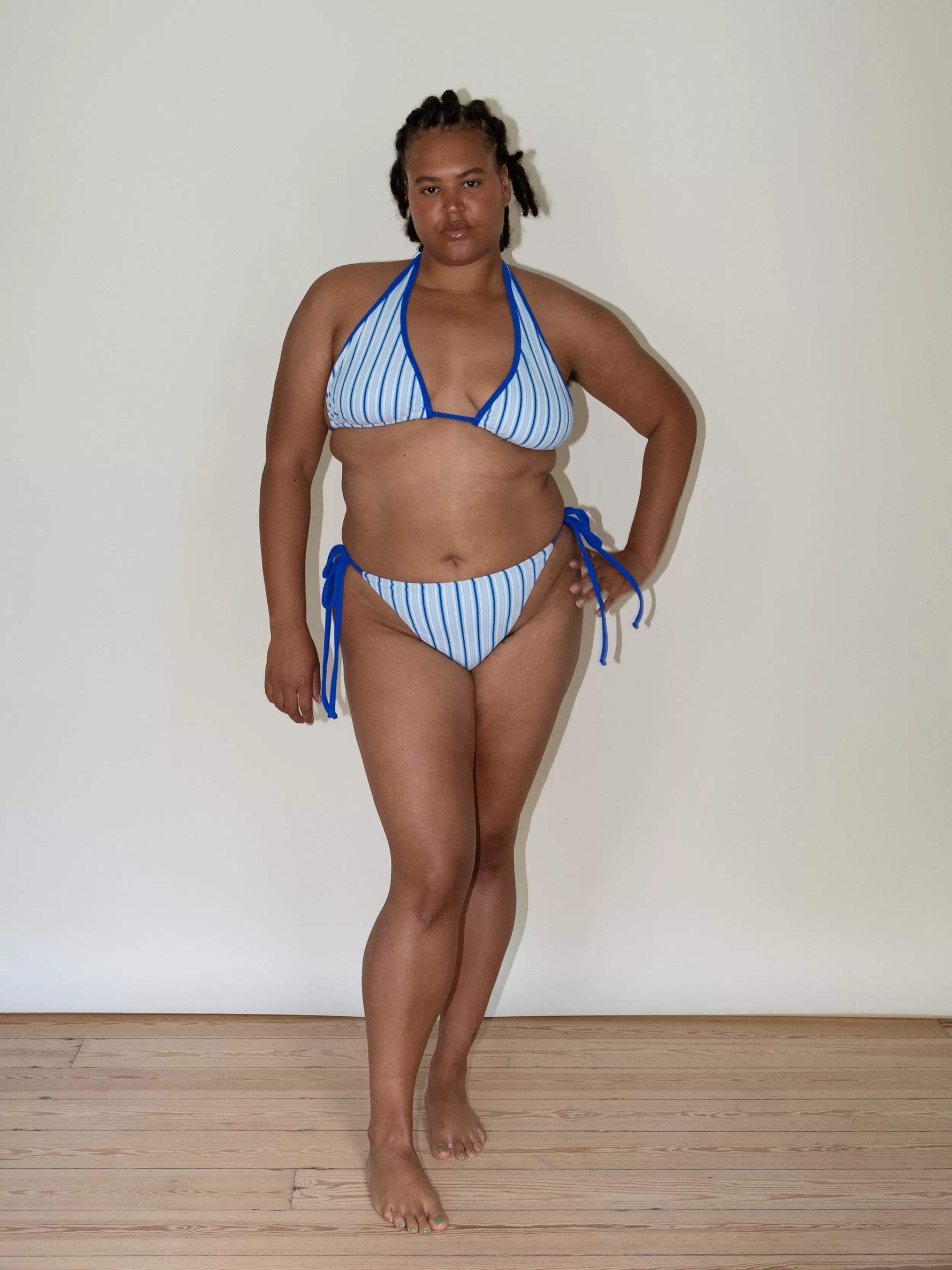 Online Diana Terry Bikini Top Seaside Stripe Swimwear