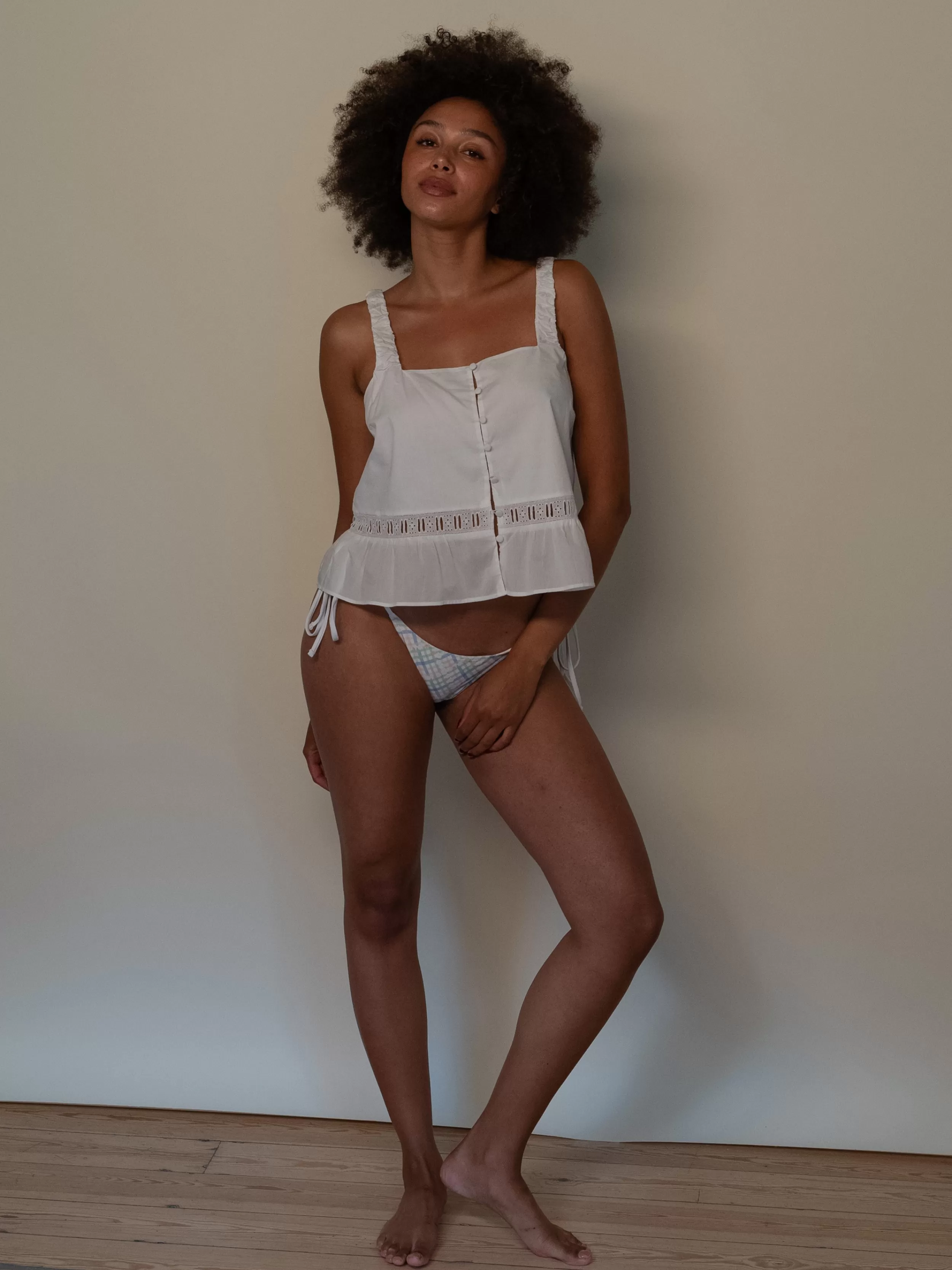 Hot Divine Bikini Bottom Cottage Meadow Swimwear