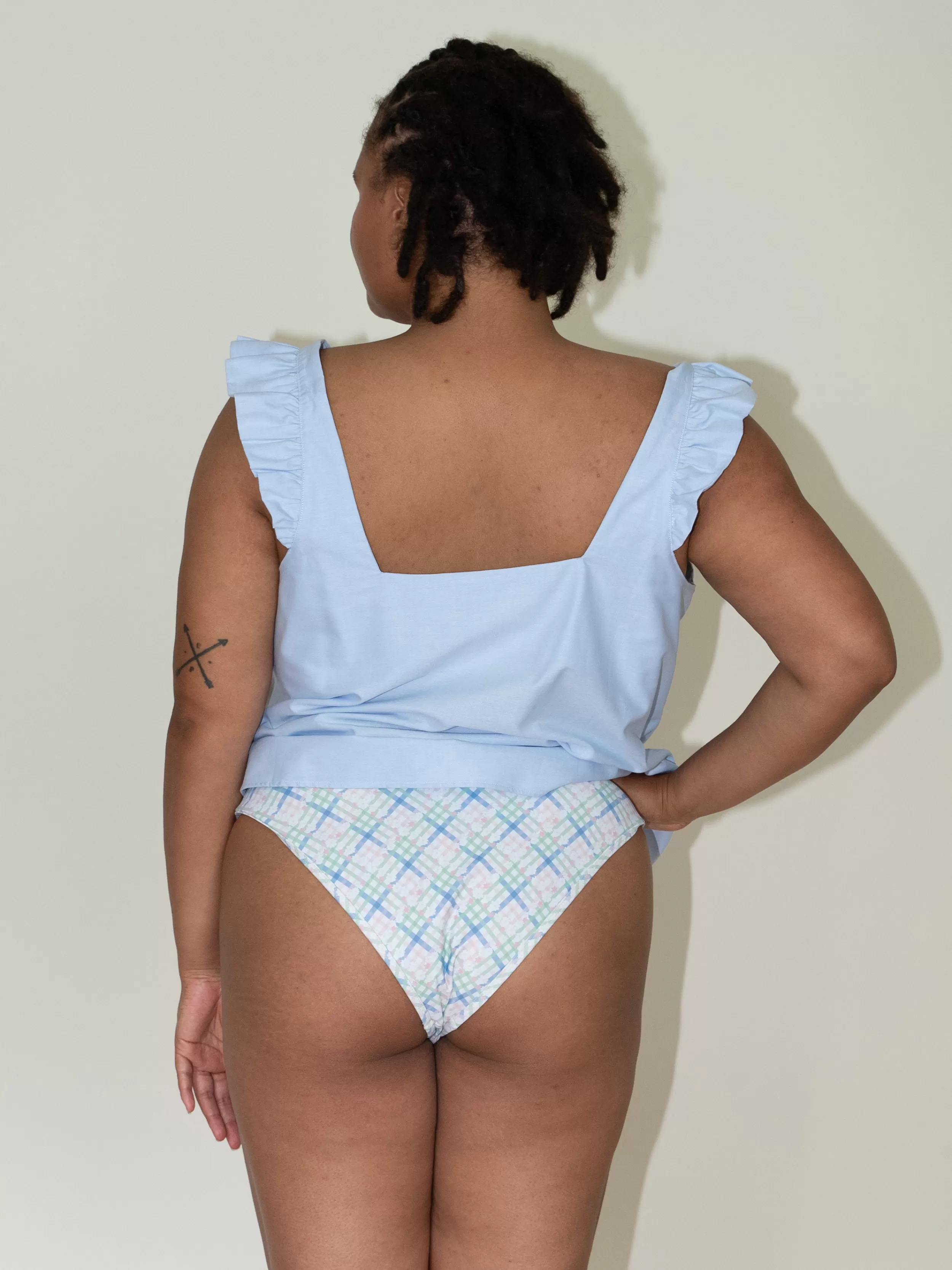 Best Dove Bikini Bottom Cottage Meadow Swimwear