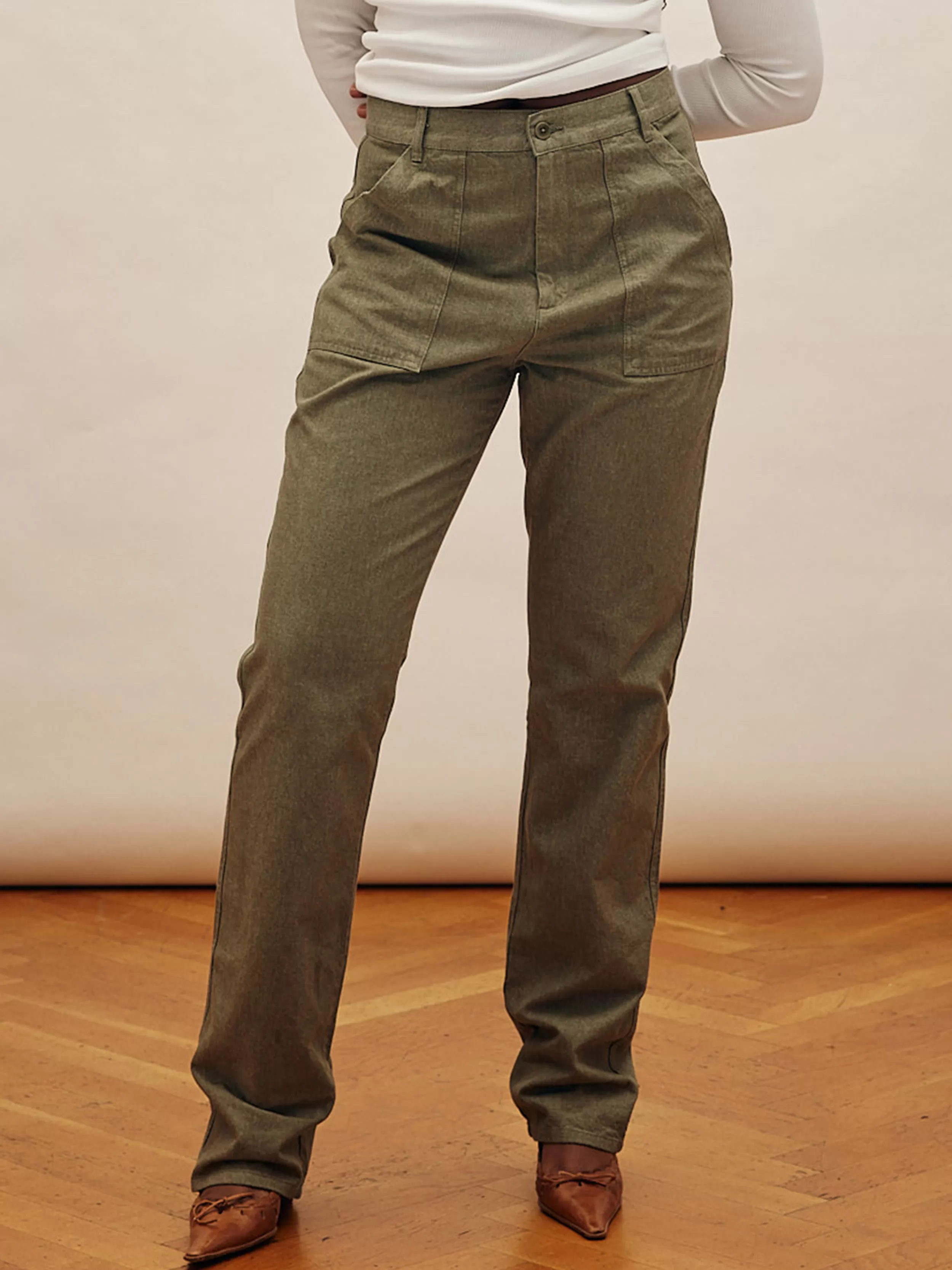 Discount Go To Pants Green - Tall Pants & Jeans