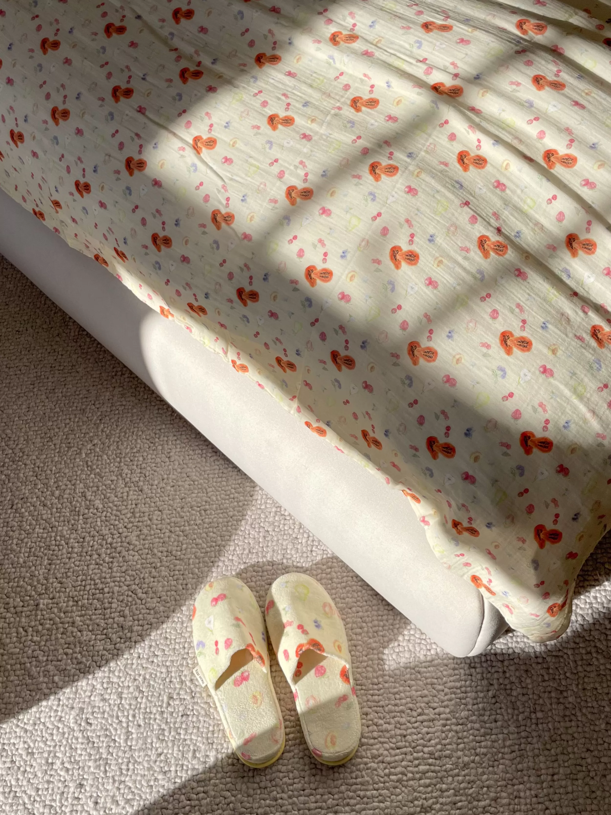 Online Muslin Duvet Cover - Single Fruit Bedding