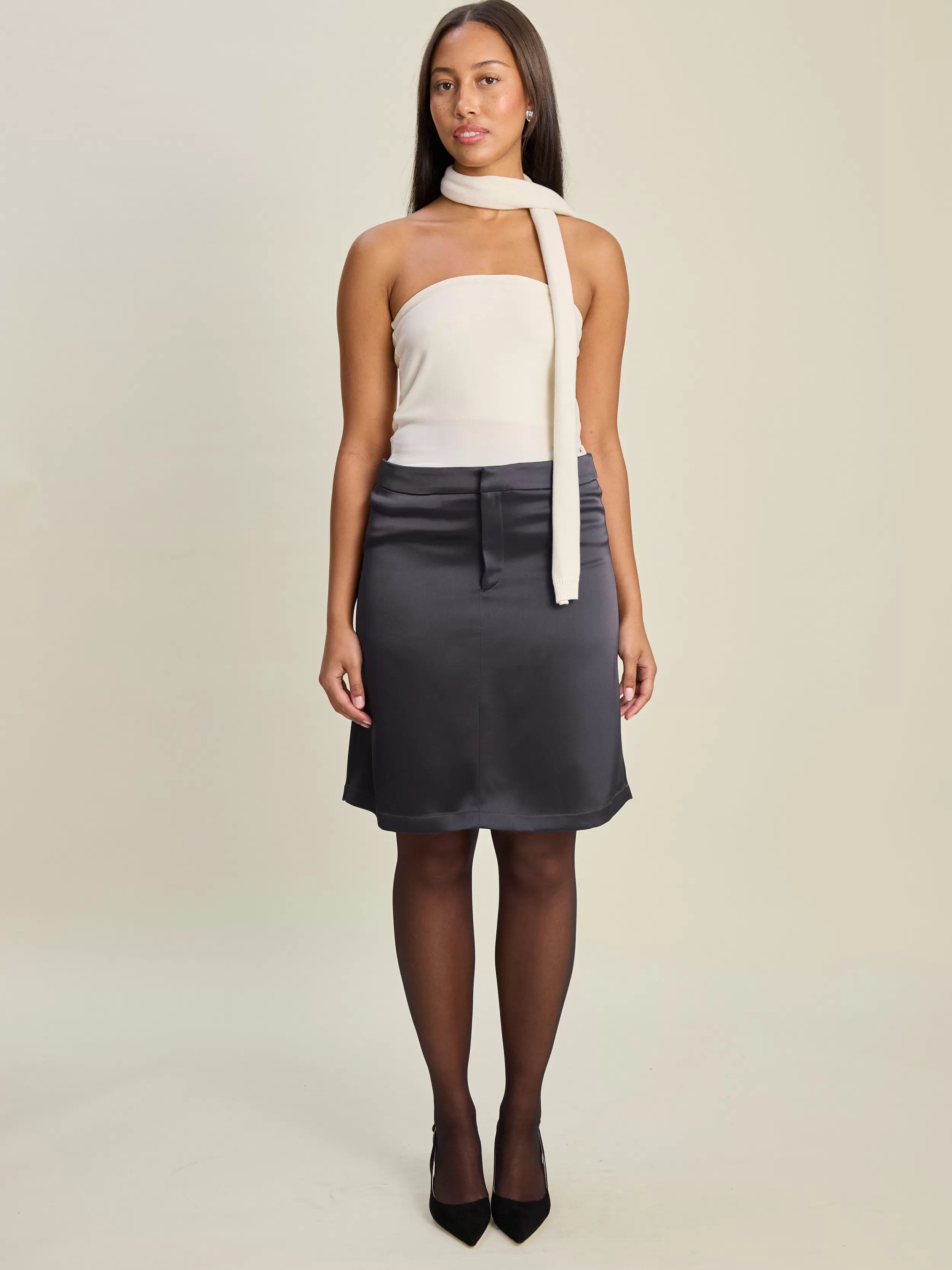 New Satin A-lined Skirt Skirts